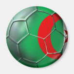 Cadeaux algériens de ballon de football de drapeau magnets pour réfrigérateur