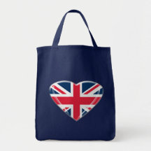 Cadeaux de coeur d'Union Jack Sac