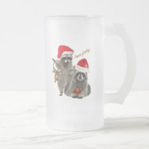 Cadeaux de Noël de raton laveur Tasse