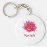 Cadeaux de yoga de "Namaste" de fleur de Lotus Porte-clés