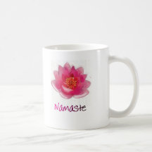 Cadeaux de yoga de "Namaste" de fleur de Lotus Mugs