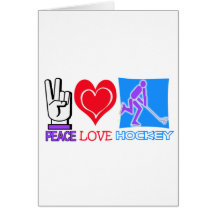 CADEAUX D'HOCKEY D'AMOUR DE PAIX CARTES DE VŒUX