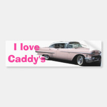 Cadillac, j'aime le chariot autocollant pour voiture