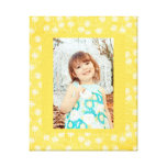 Cadre Girly de pissenlit jaune Toile Tendue