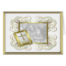 Cadre religieux de photo carte