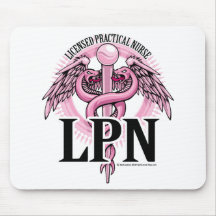 Caducée ROSE de LPN Tapis De Souris