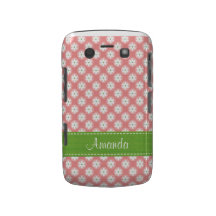 Caisse audacieuse de Blackberry de marguerite vert Coque Blackberry