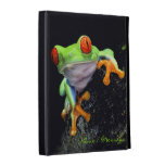 Caisse de folio d'iPad de Caseable de la grenouill Coque iPad