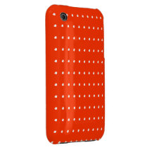 CAISSE ORANGE DE BLACKBERRY POINTILLÉE PAR POKA ÉTUIS iPhone 3