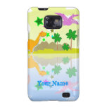 Caisse tropicale de la galaxie S de Samsung de din Coques Samsung Galaxy S2