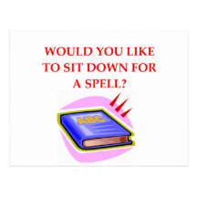 calembour de jeu de mots carte postale
