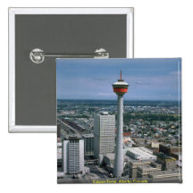 Calgary-Turm, Alberta, Kanada Anstecknadelbuttons
