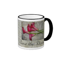 Calla-Lilie/Spitze-Save the Date Becher Tasse