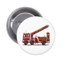 Camion de pompiers de crochet et d'échelle pin's