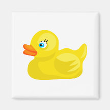Canard en caoutchouc jaune aimant