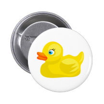 Canard en caoutchouc jaune badges avec agrafe
