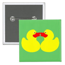 canards jaunes badges avec agrafe