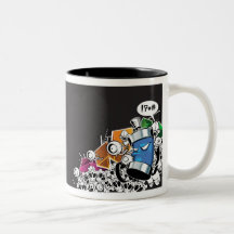 canette street art tasse à café