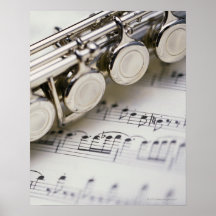 Cannelure sur la musique de feuille posters