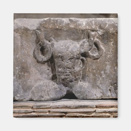 Capital du pilier de Nautes dépeignant Cernunnos Aimants Pour Réfrigérateur