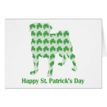 Carlin du jour de St Patrick Cartes De Vœux