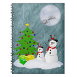 Carnet de vacances de bonhomme de neige