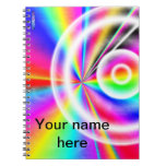 Carnet d'éclat d'arc-en-ciel (personnalisable)