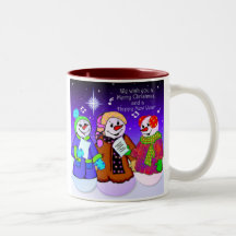 Carolers de vacances tasse