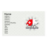 Carte 2,0 de drapeau de la Suisse Modèle De Carte De Visite