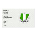 Carte 2,0 de drapeau du Nigéria Cartes De Visite Personnelles