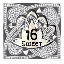 Carte blanche noire celtique d'invitation de sweet