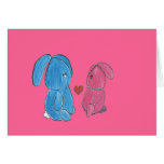Carte d'amour de Hunny Bunnys