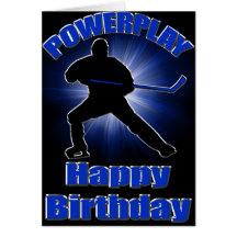 Carte d'anniversaire d'hockey de Powerplay