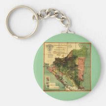 Carte de 1898 fonctionnaires du Nicaragua Porte-clefs