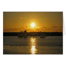 Carte de coucher du soleil