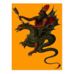 Carte de dragon carte postale