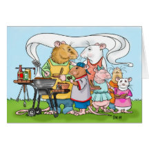 Carte de fête des pères de barbecue