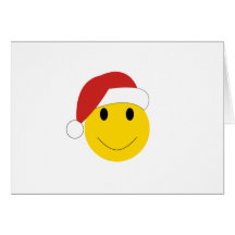 Carte de fin de année et cadeaux souriants de Père
