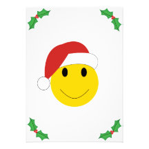 Carte de fin de année et cadeaux souriants de Père Faire-parts