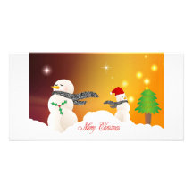 Carte de Joyeux Noël Cartes De Vœux Avec Photo