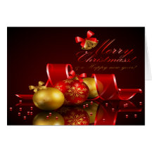 Carte de Joyeux Noël et de bonne année
