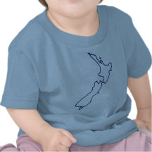 Carte de la Nouvelle Zélande T-shirts