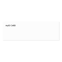 CARTE de MyID Carte De Visite