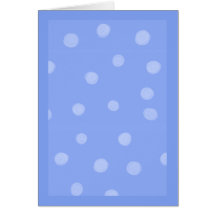 Carte de note bleue peinte de points