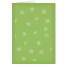 Carte de note verte peinte de points