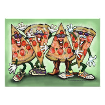 Carte de partie de pizza faire-part