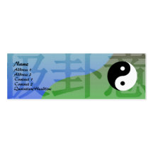 Carte de profil de Kung Fu Carte De Visite
