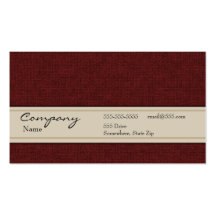 Carte de profil - texture marron de textile cartes de visite professionnelles