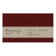 Carte de profil - texture marron de textile carte de visite