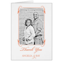 Carte de remerciements fait sur commande de photo